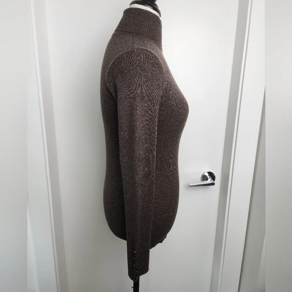 Retro Rollneck Rib Sweater Top - Picture 8 of 10